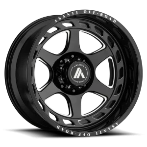 Asanti Off Road – AB816 ANVIL – Black – 20″x10″ -18mm – Summer Wheels – AB816-201050GB18N